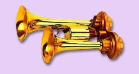 Mini-horn golden electroplated